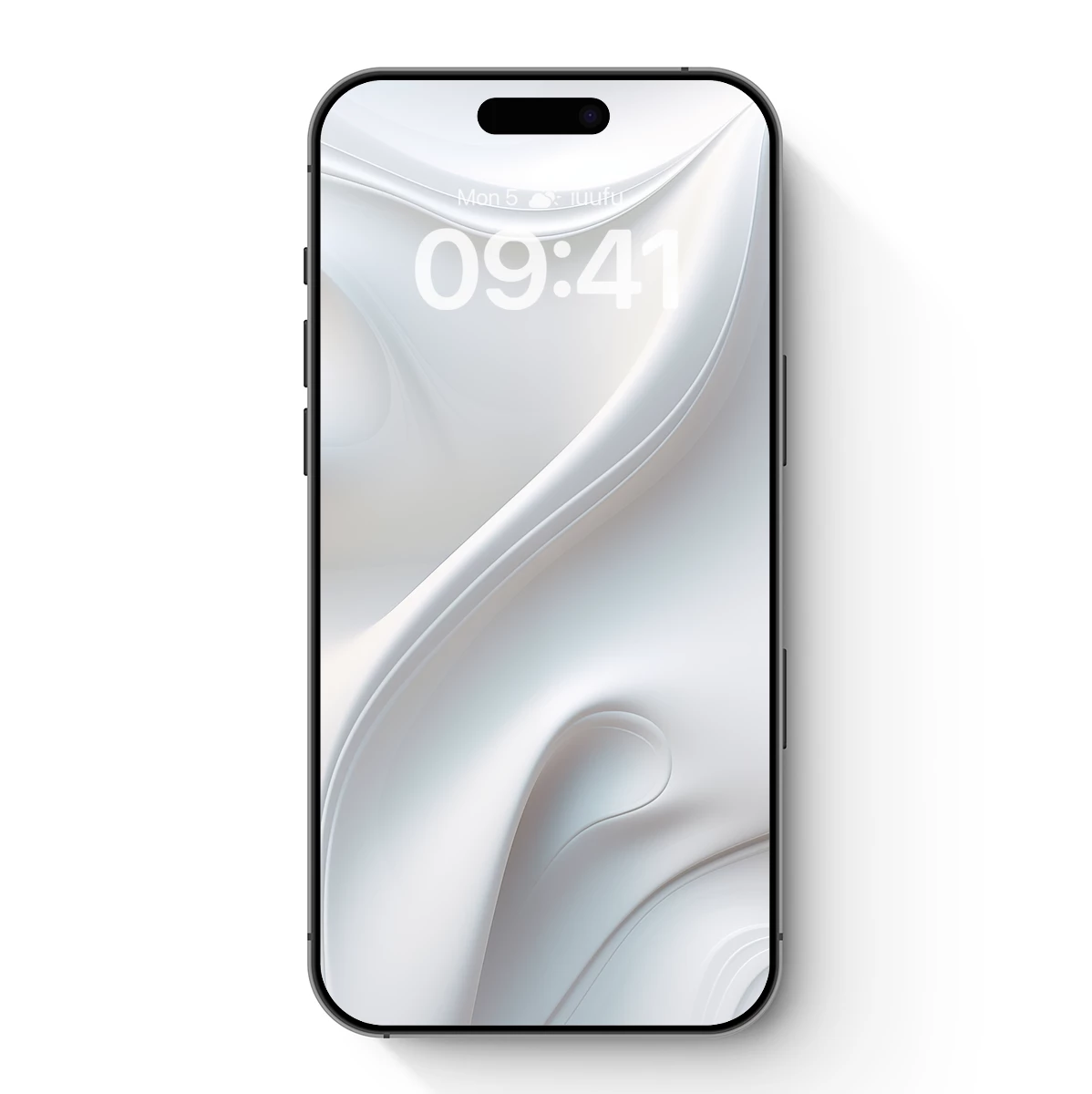 Elegant White Waves: A Symphony of Flowing Curves