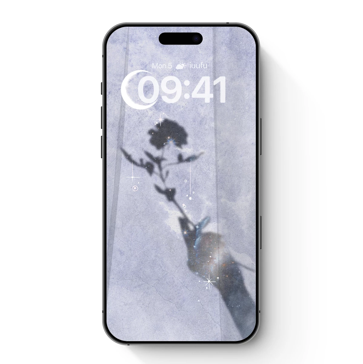 Ethereal Moonlit Rose Shadow