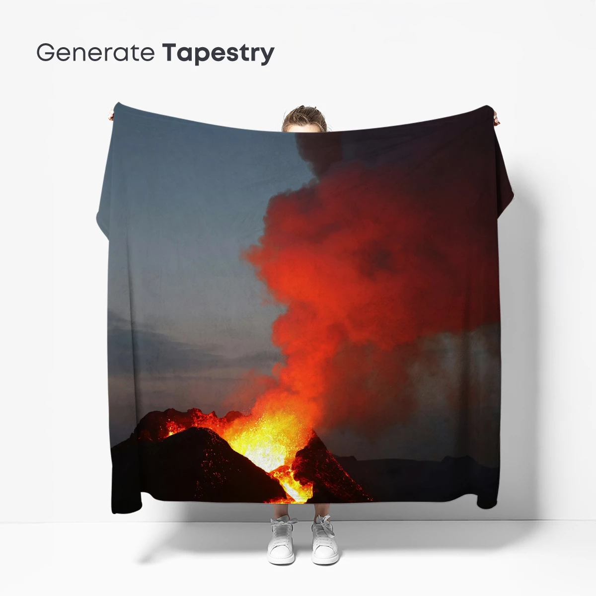 Erupting Inferno: Volcanic Fury at Dusk - Image 5