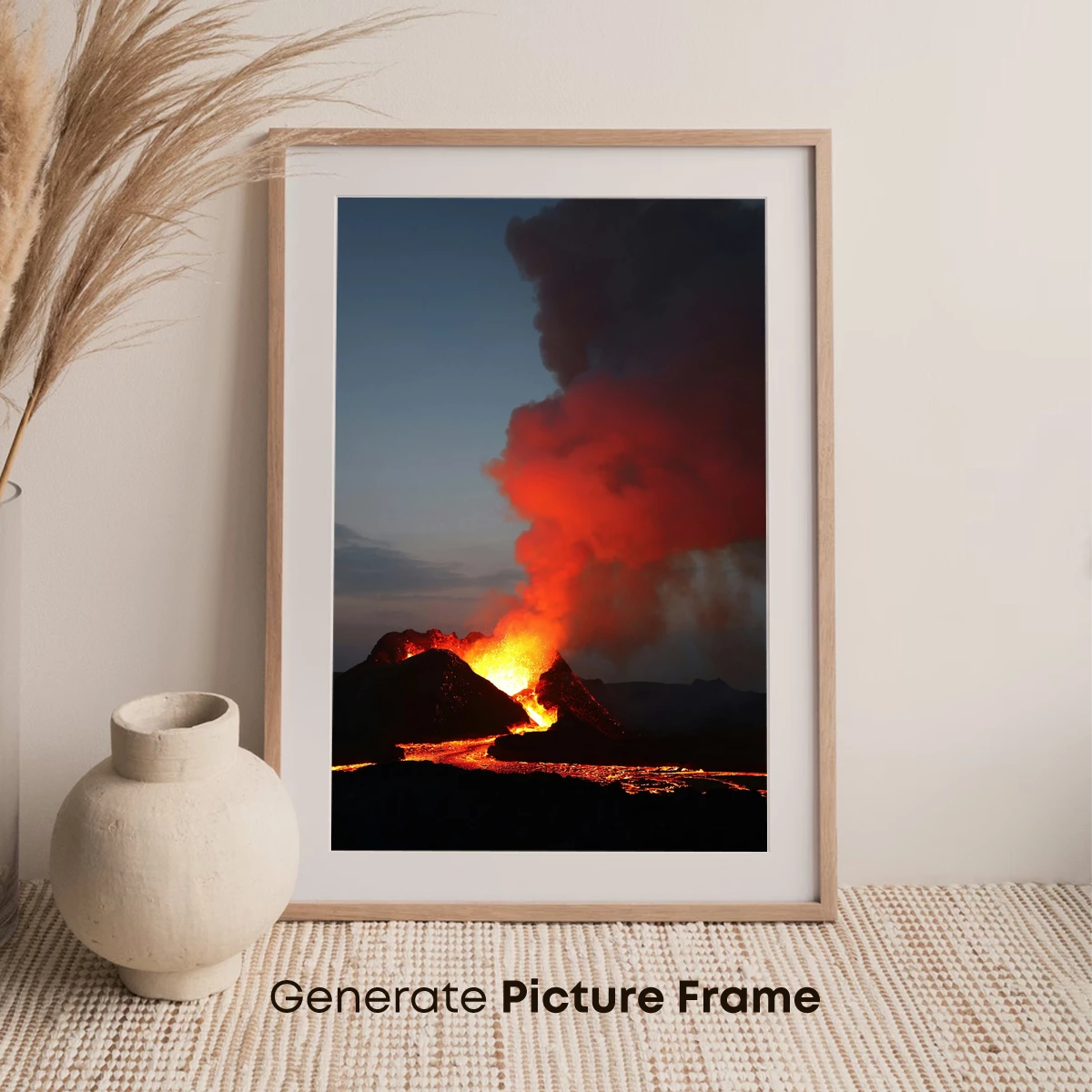 Erupting Inferno: Volcanic Fury at Dusk - Image 7