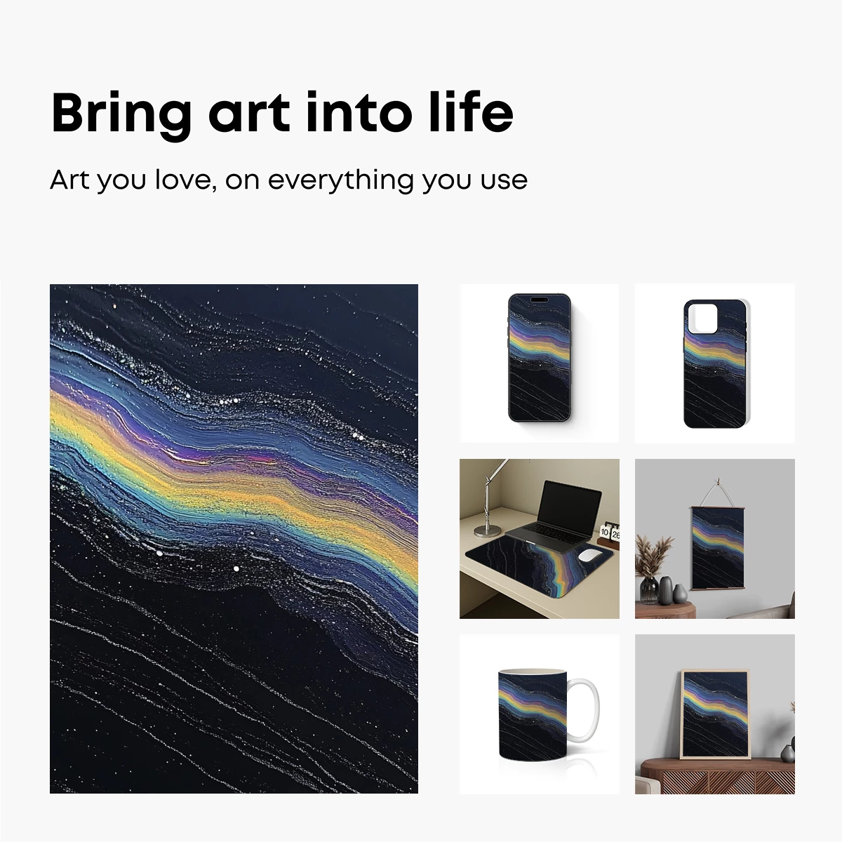 Iridescent Oil Slick Symphony - Image 2