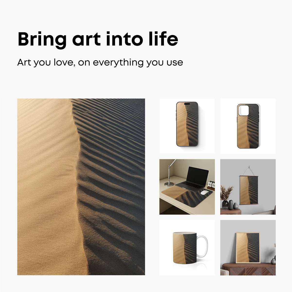 Desert Dunes in Golden Light - Image 2