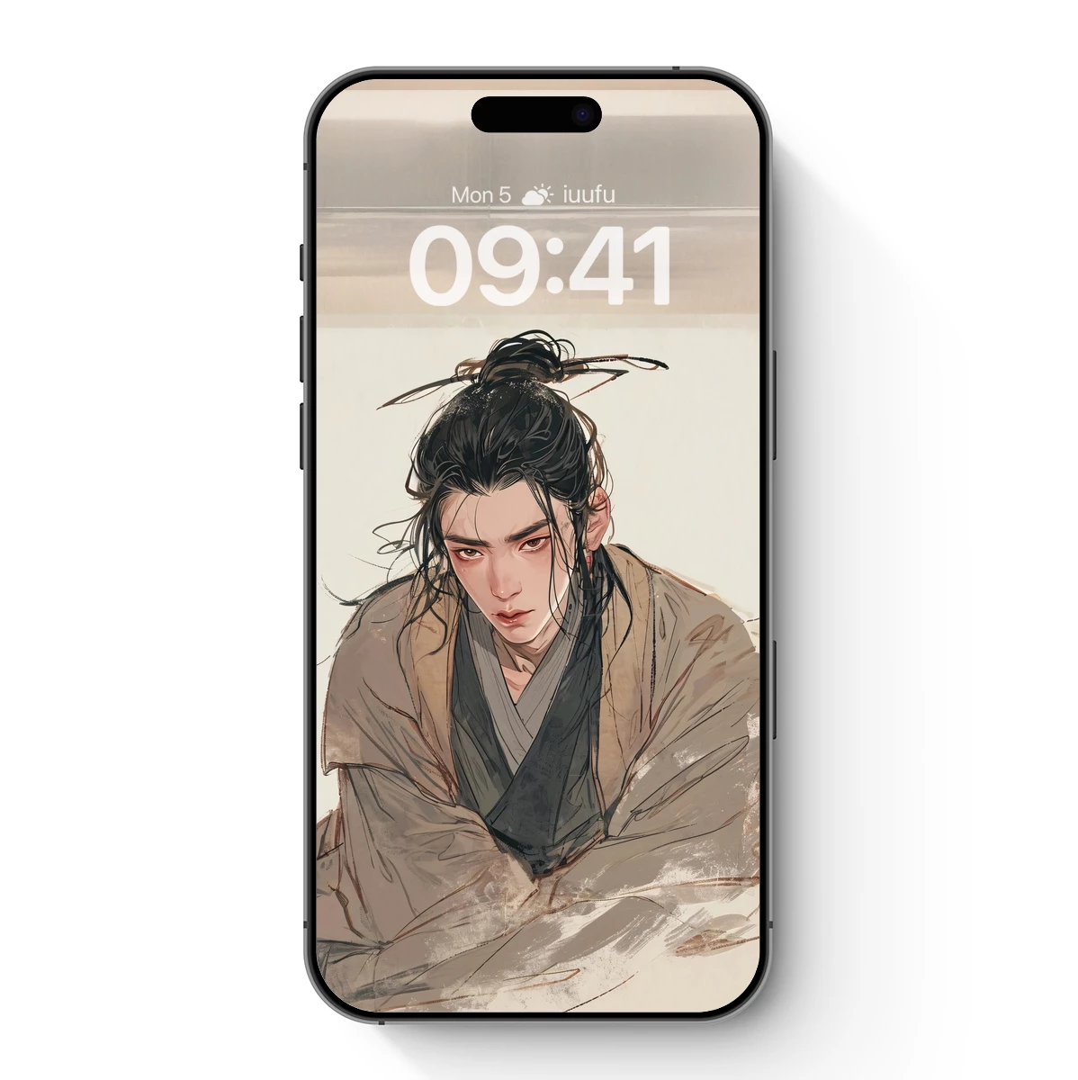 Elegant Scholar in Ancient Robes: A Brushstroke of Timeless Wisdom