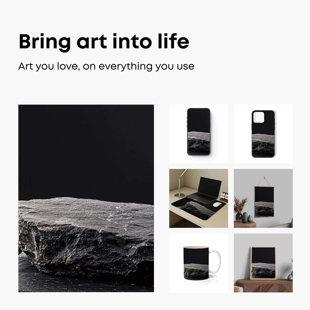 Eternal Slate: Monolithic Form in Shadow