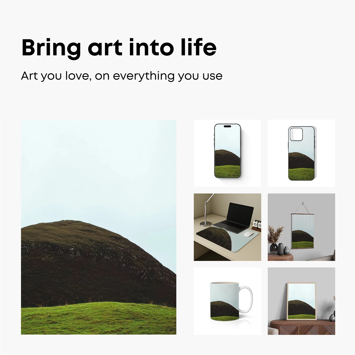 Eternal Grassland Dome: Nature's Minimalist Sculpture - Image 2