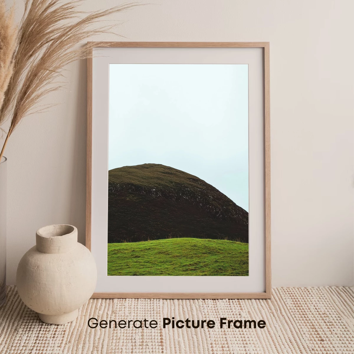 Eternal Grassland Dome: Nature's Minimalist Sculpture - Image 7