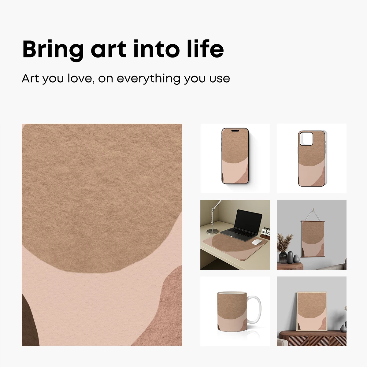 Abstract Terra Cotta Elegance - Image 2