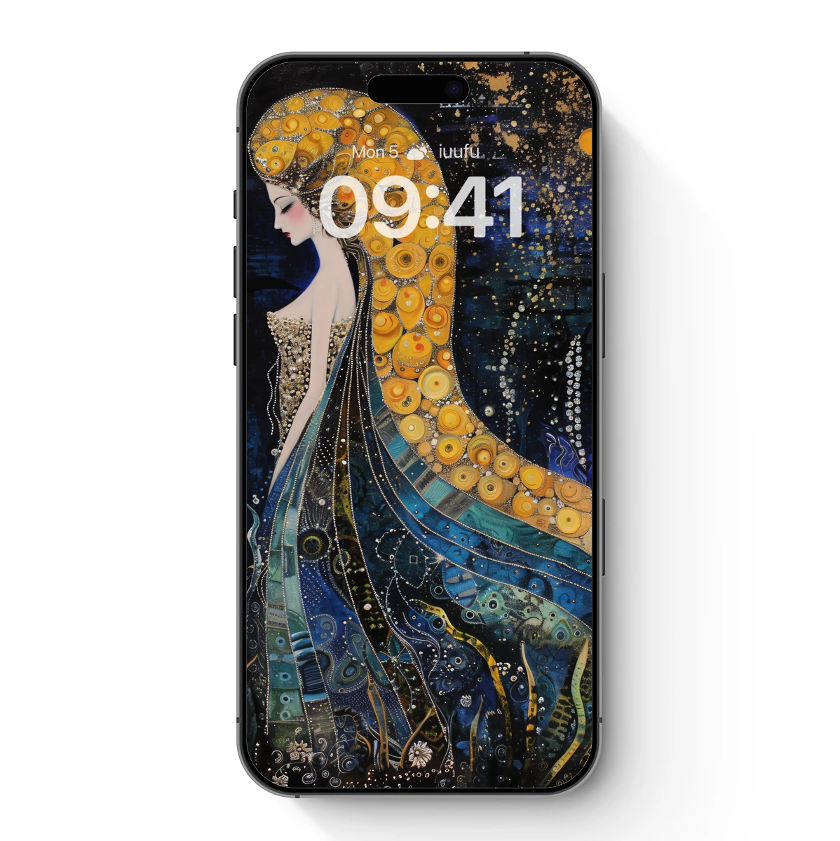Golden Mermaid in Midnight Depths Golden Mermaid in Midnight Depths