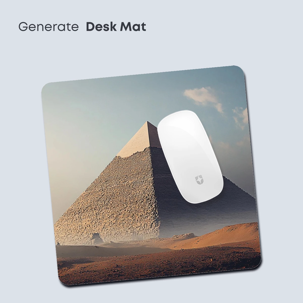 Eternal Sands: Pyramid Majesty Under Misty Skies - Image 4