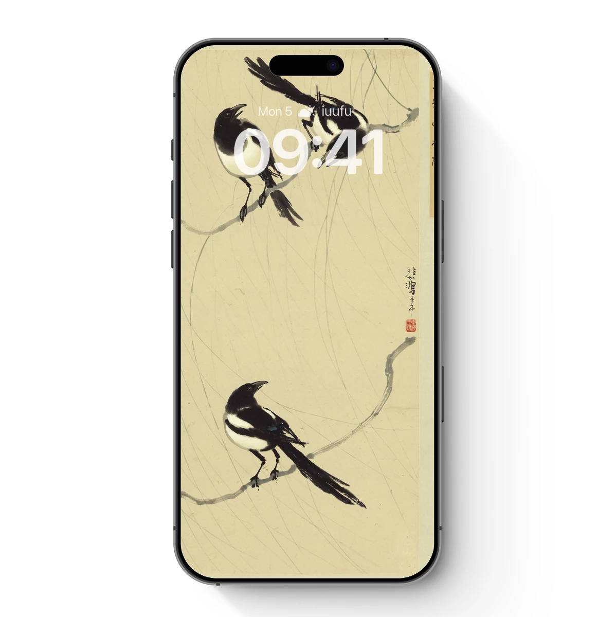 Elegant Magpies in Ink: A Dance of Nature's Harmony