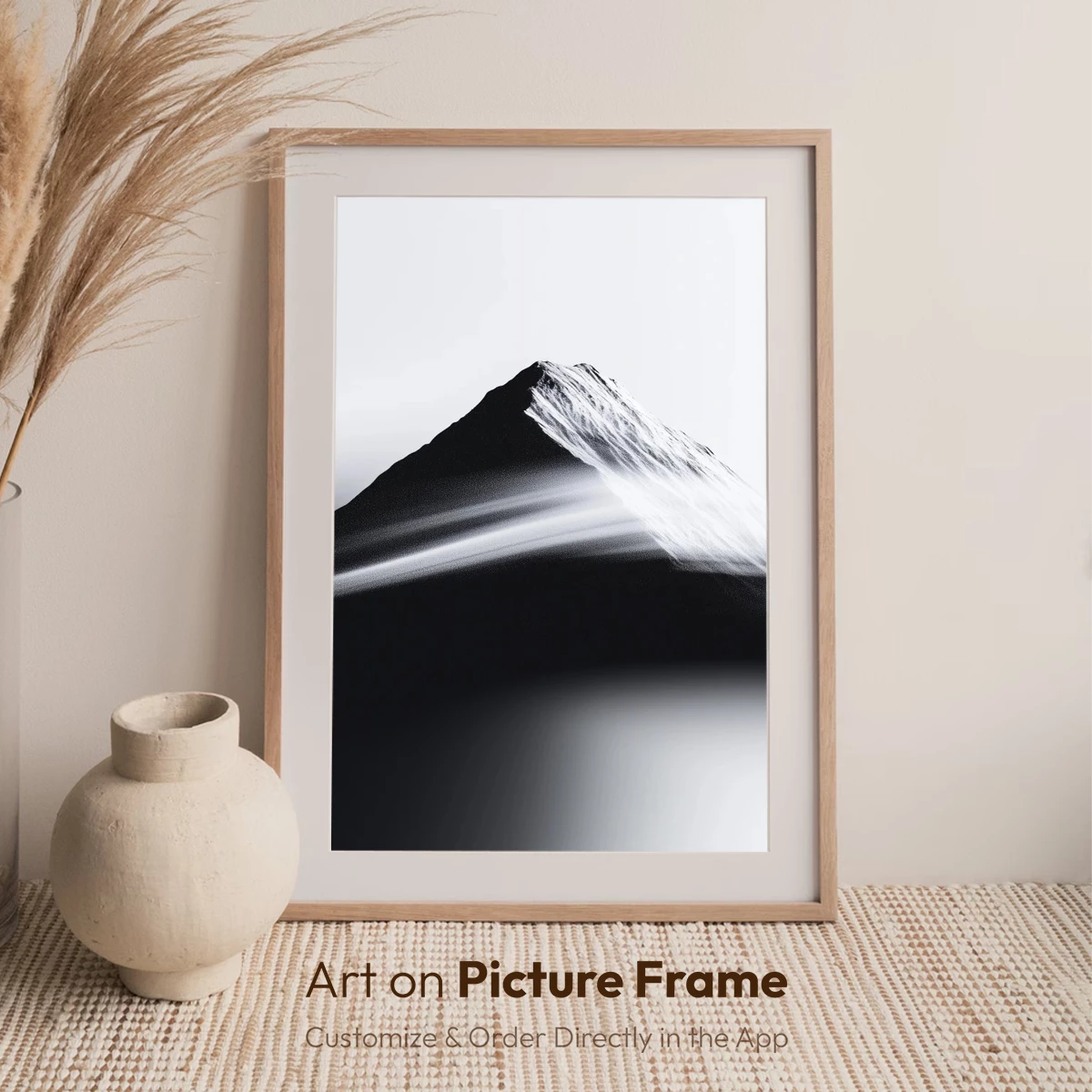 Ethereal Mountain Peak: Shadow and Light Harmony - Image 7