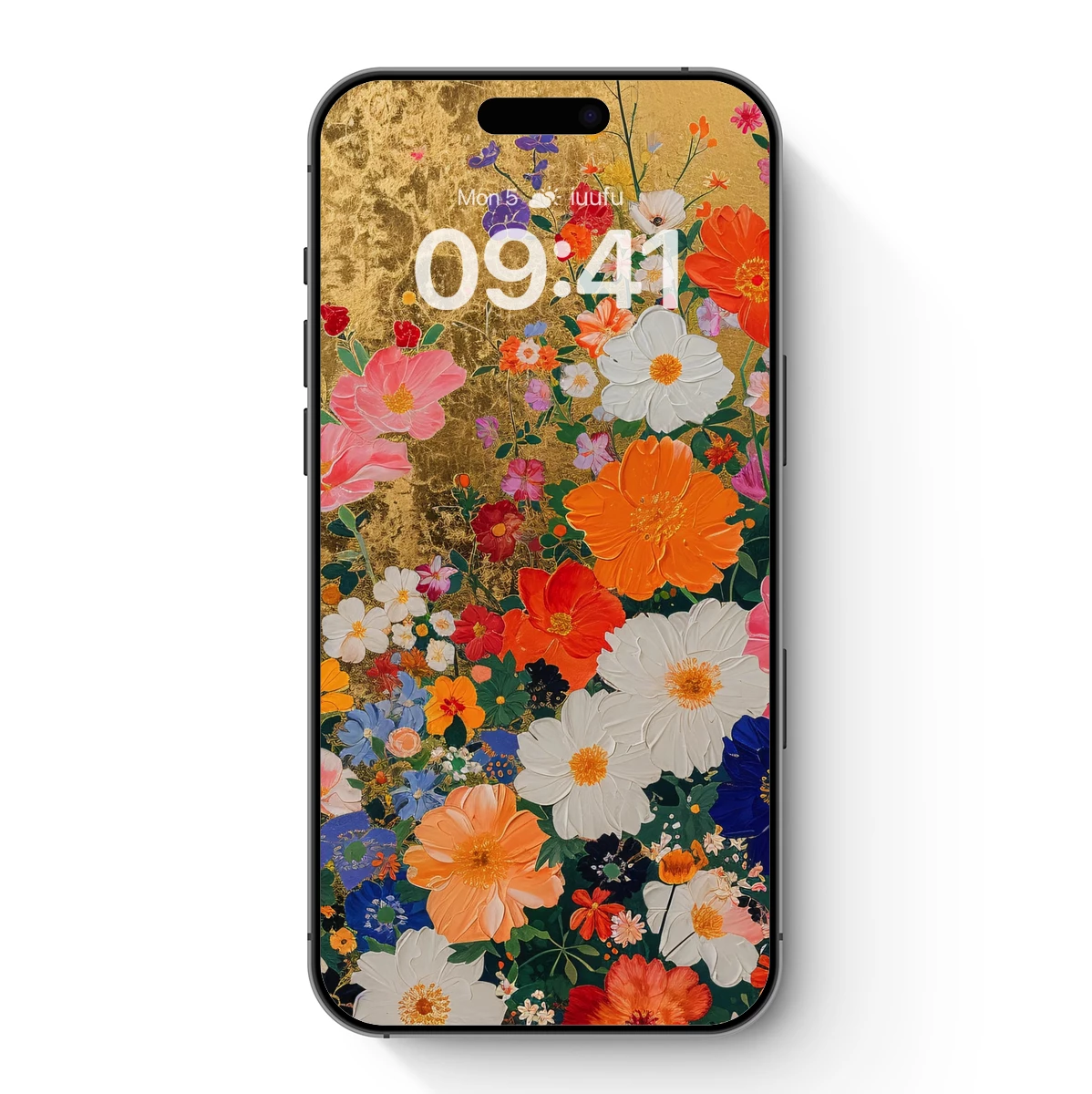 Golden Bloom Symphony: A Floral Tapestry in Vibrant Harmony