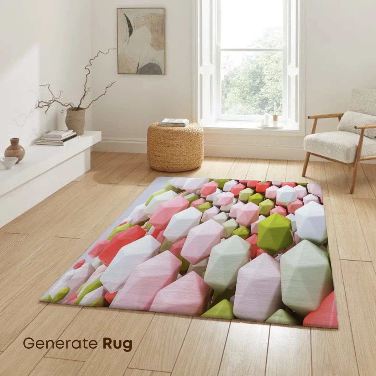 Geometric Pastel Sphere: A Modern Art Odyssey - Image 6