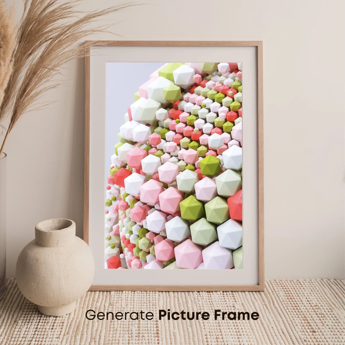 Geometric Pastel Sphere: A Modern Art Odyssey - Image 7