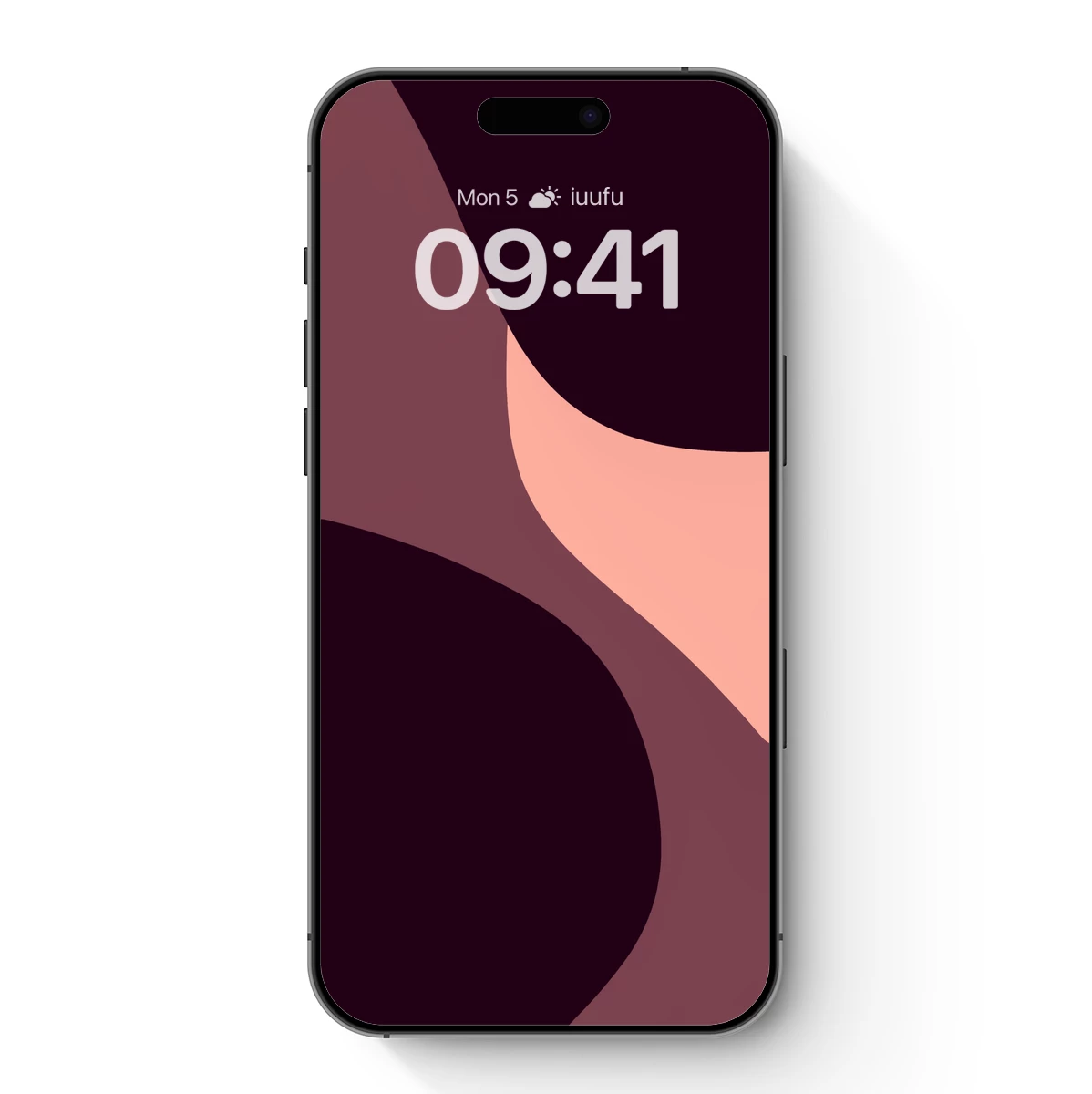 Abstract Elegance in Maroon and Peach