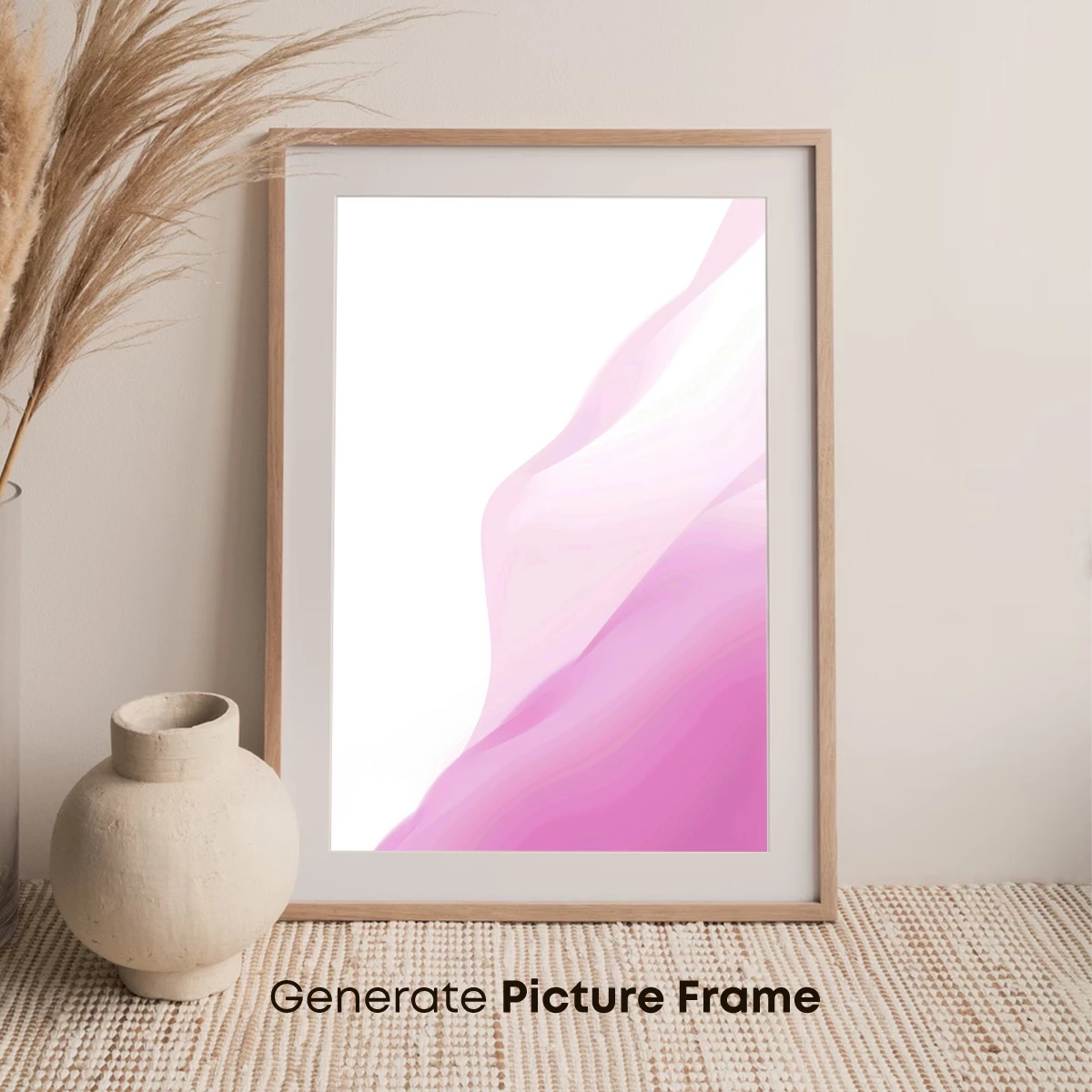 Ethereal Pink Waves: Abstract Flow Art - Image 7