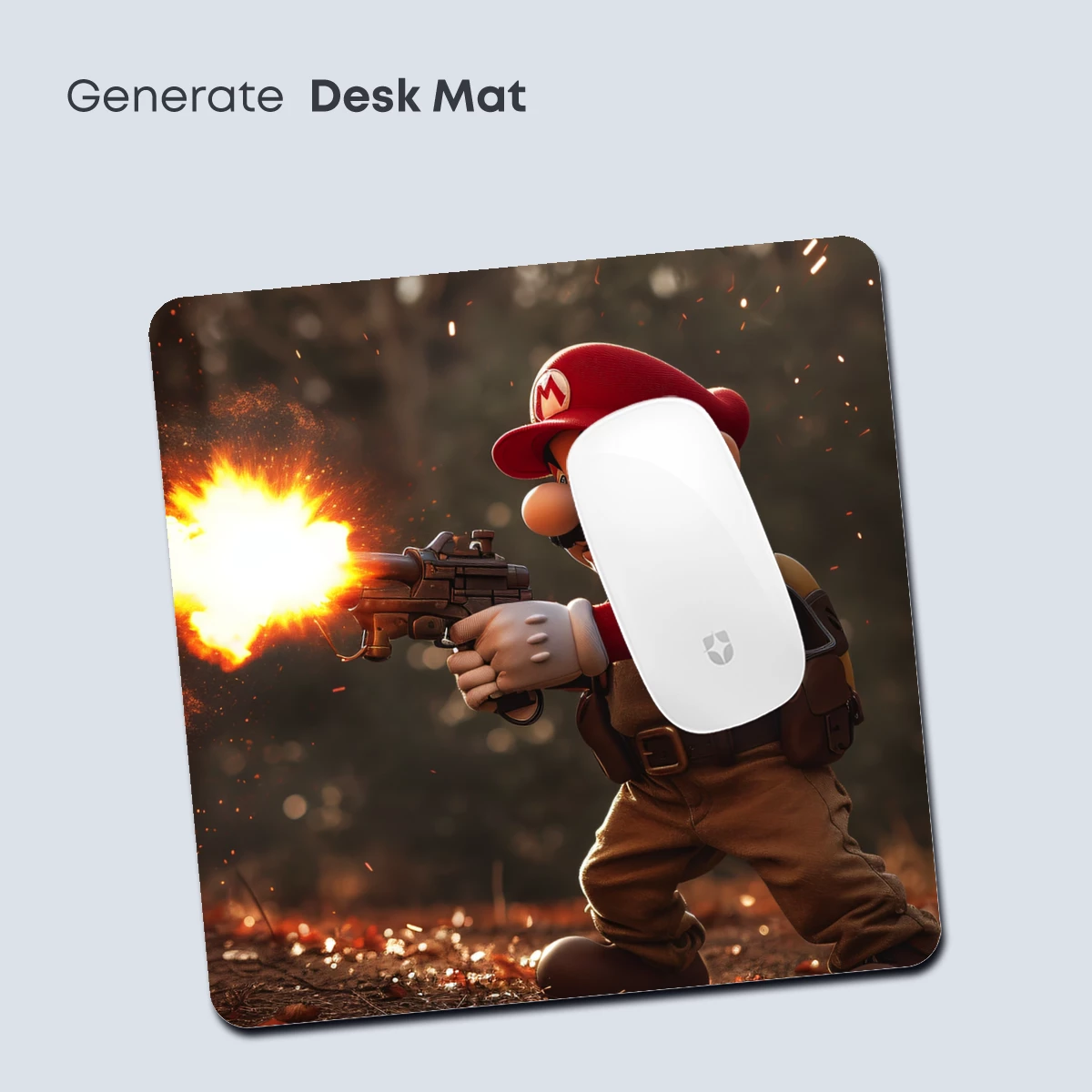 Mario's Forest Firefight: A Pixel-Art Action Scene - Image 4