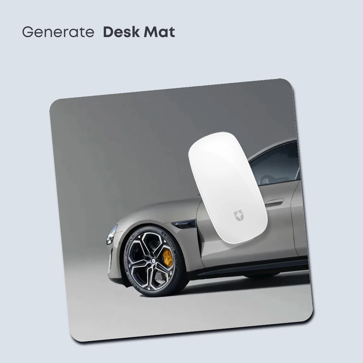 Elegant Silver Sports Car in Minimalist Studio - Image 4