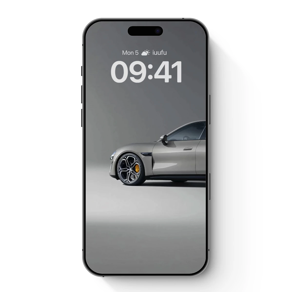 Elegant Silver Sports Car in Minimalist Studio