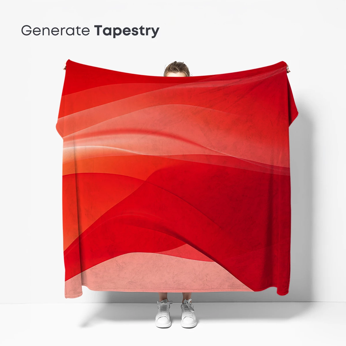 Crimson Waves: Abstract Fluidity in Digital Art - Image 5