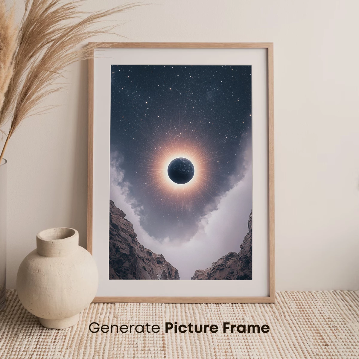 Eclipse Over Canyon: Celestial Majesty Meets Earthly Depths - Image 7