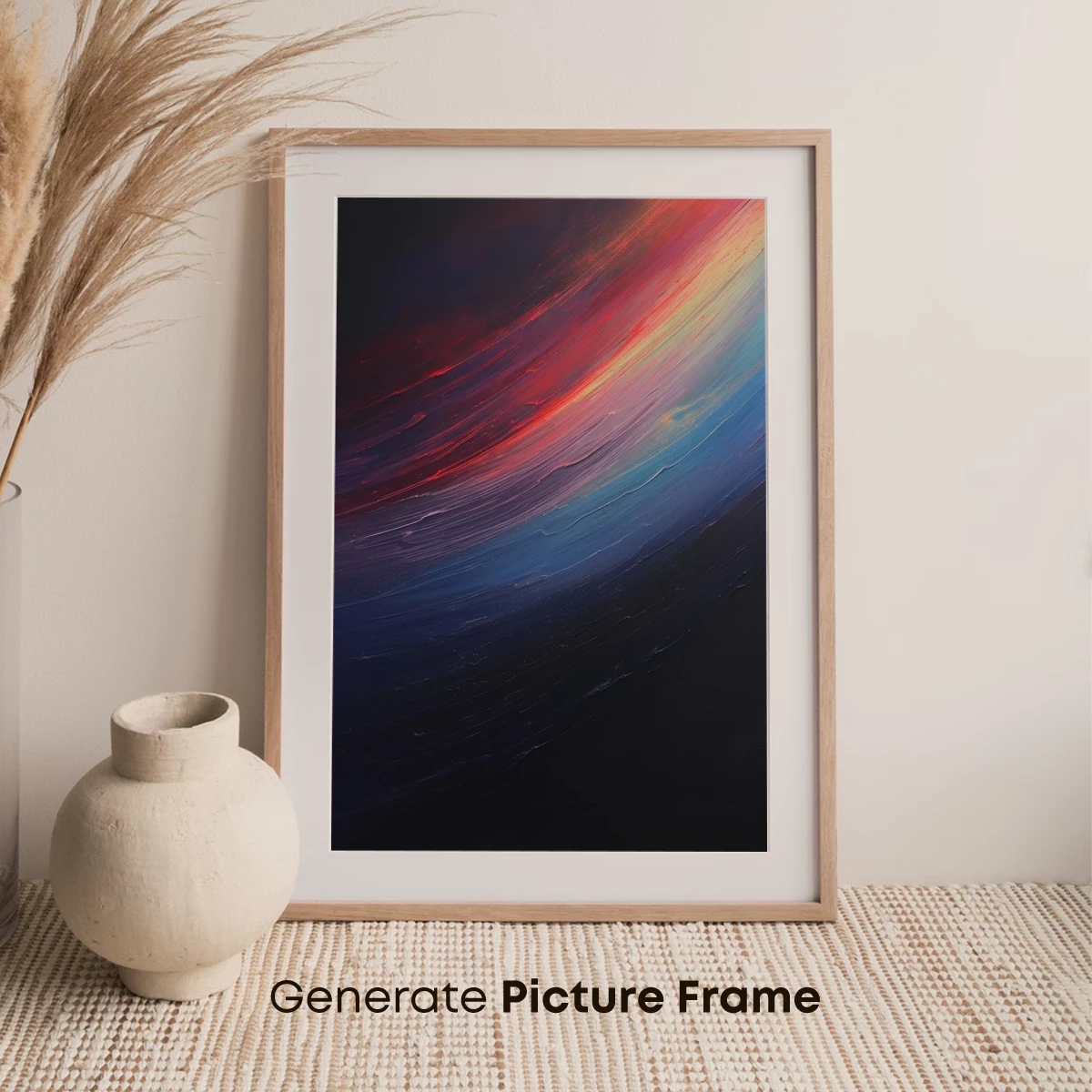 Abstract Cosmic Swirl: Fusion of Fire and Ice - Image 7