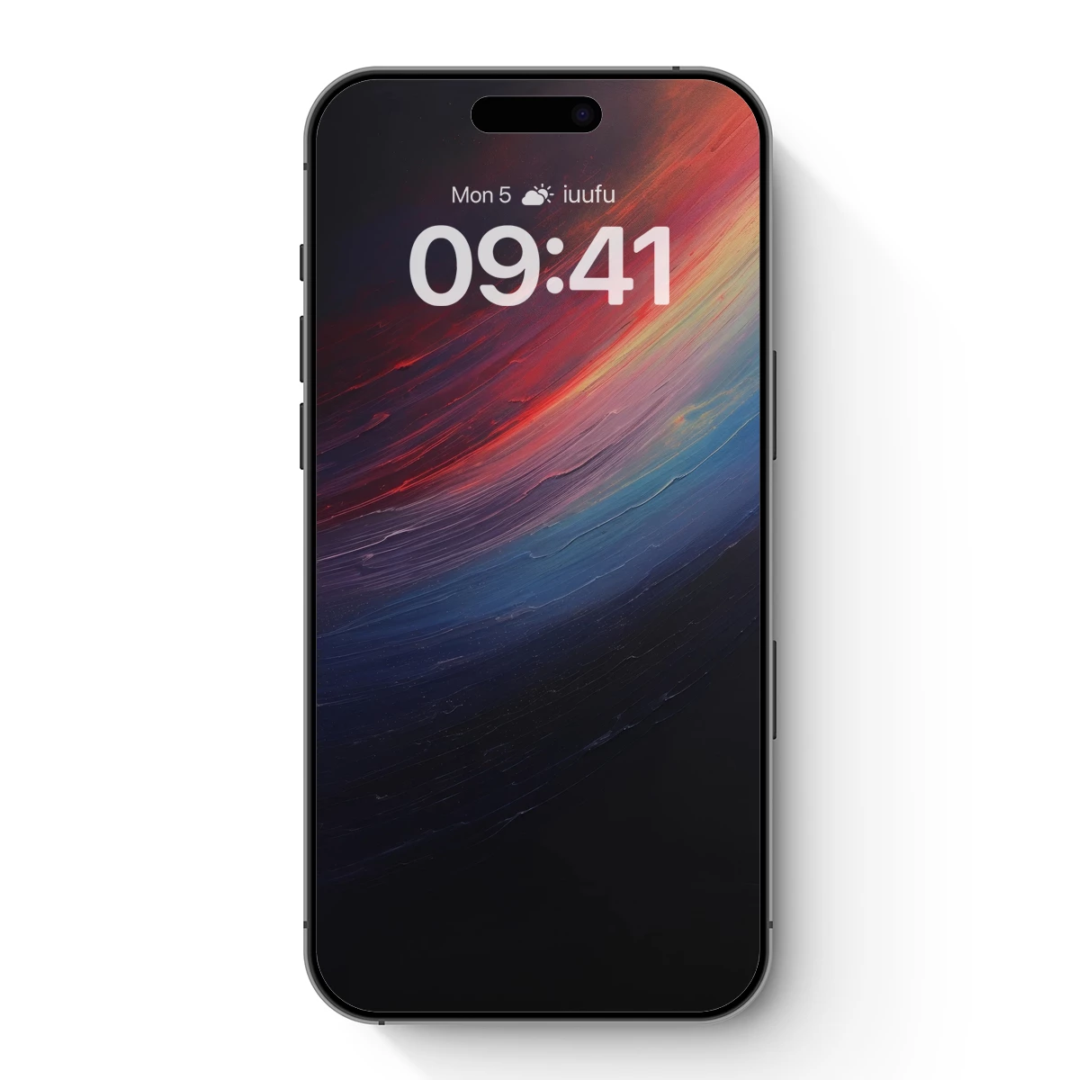 Abstract Cosmic Swirl: Fusion of Fire and Ice