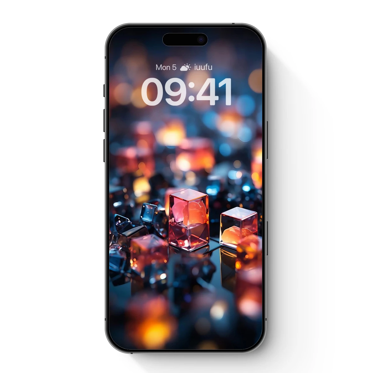 Crystal Luminance: Glowing Cubes in Ethereal Light