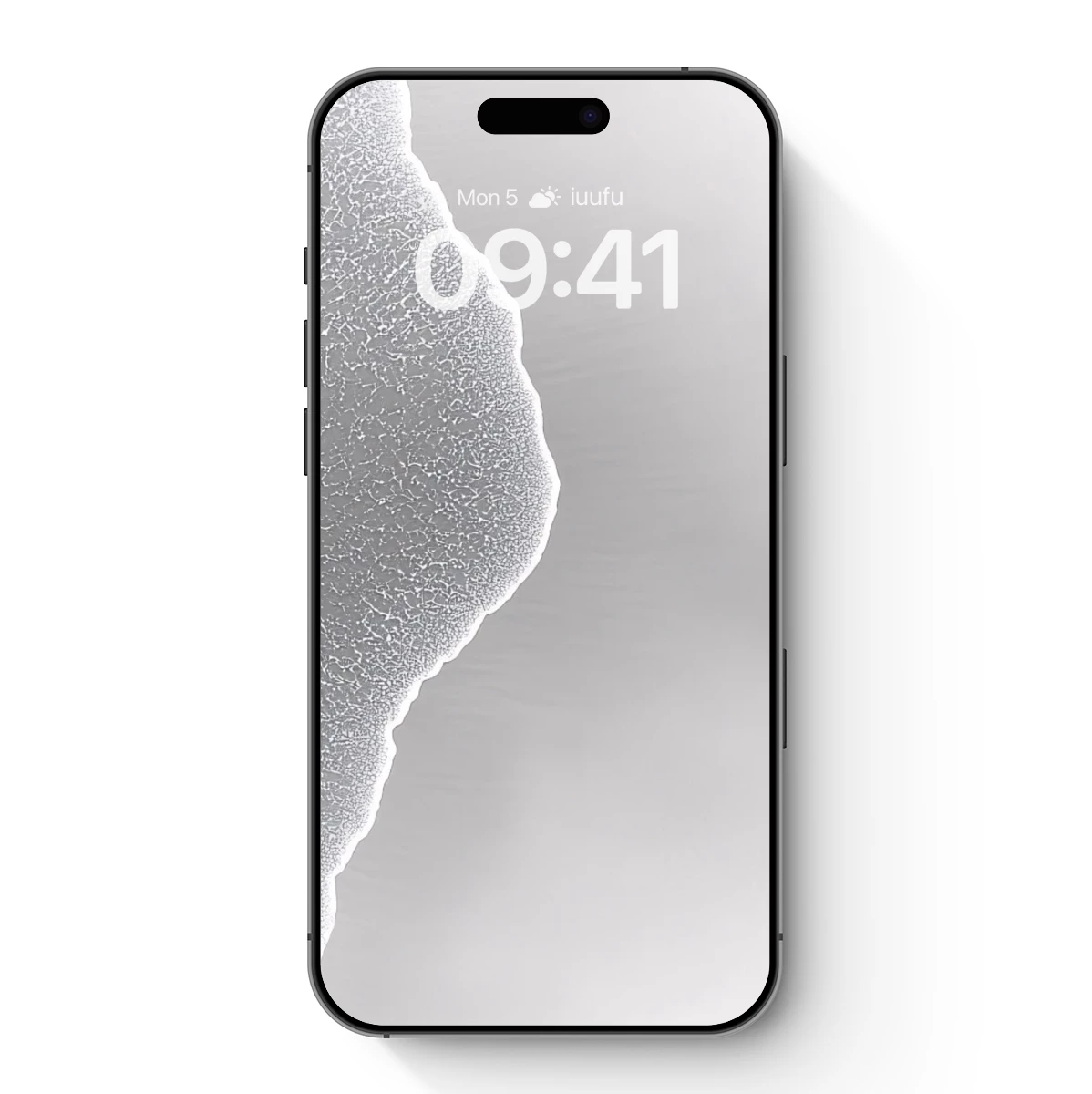 Ethereal Frost Edge: A Study in Monochrome Contrast