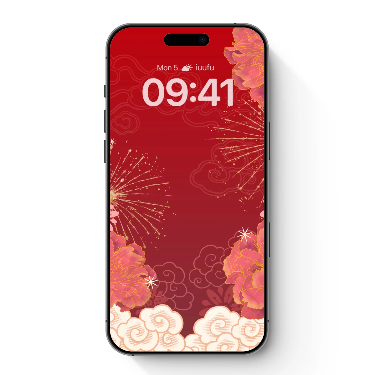 Blossom Fireworks: Festive Red Elegance - Image 7
