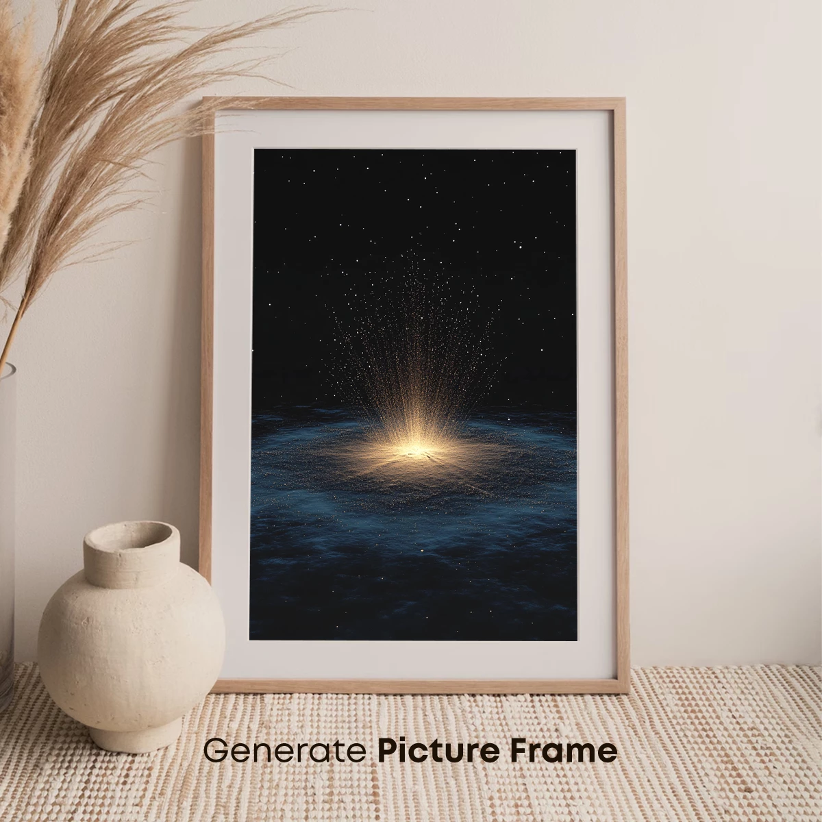 Celestial Spark: Oceanic Light Eruption - Image 7