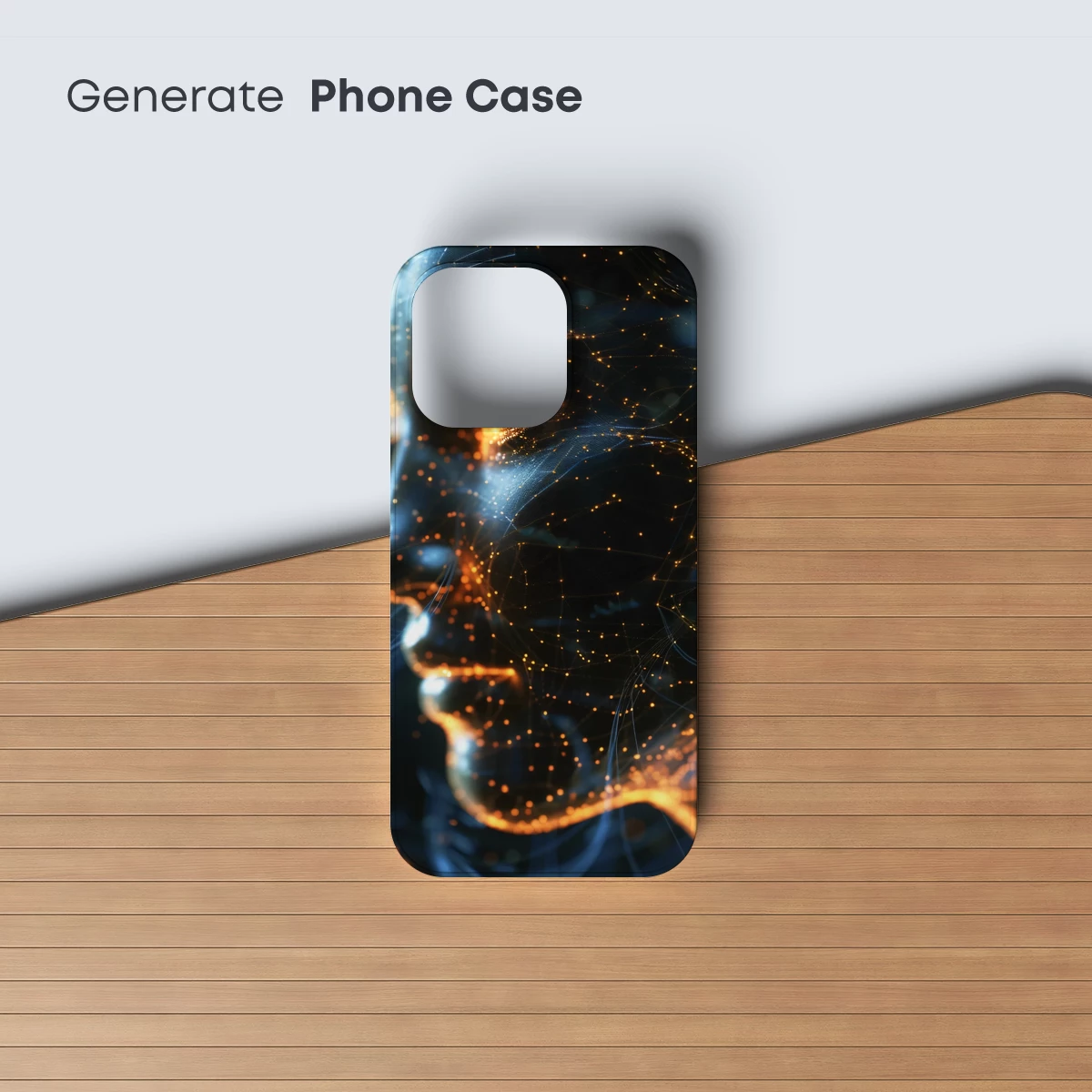 Neural Glow: Futuristic Face in Digital Light - Image 3