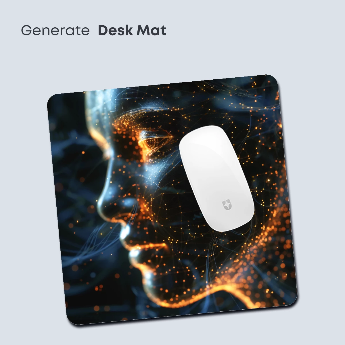 Neural Glow: Futuristic Face in Digital Light - Image 4