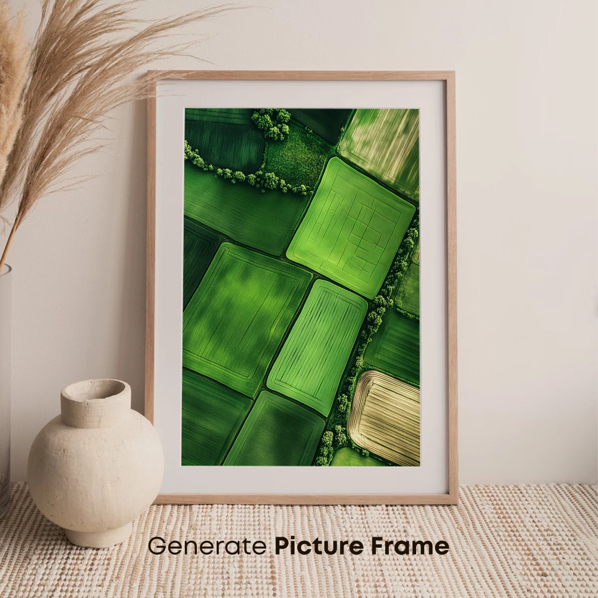 Aerial Green Quilt: Patchwork Fields - Image 7