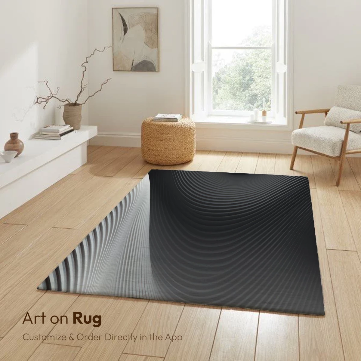 Elegant Waveforms: Monochrome Ripples in Motion - Image 6