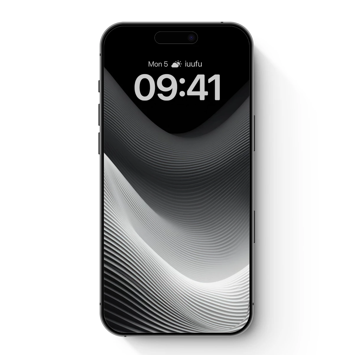 Elegant Waveforms: Monochrome Ripples in Motion