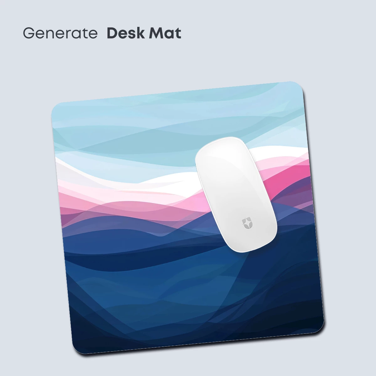 Abstract Mountain Symphony in Pastel Waves - Image 4