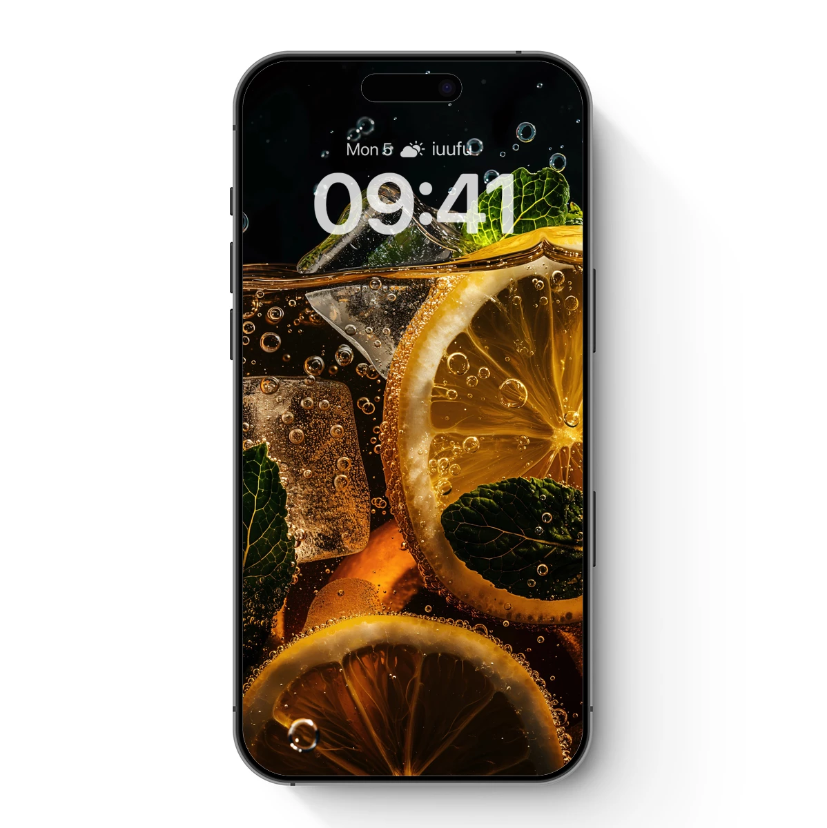 Citrus Splash: Bubbly Lemon and Mint Elegance