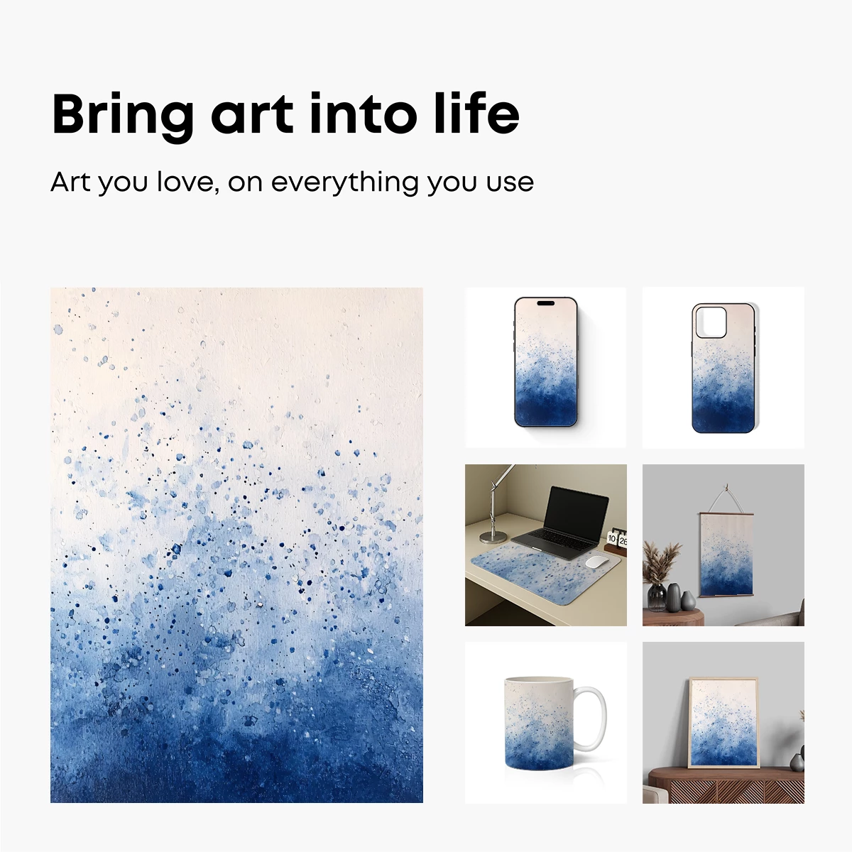 Blue Abyss: Abstract Watercolor Depths - Image 2