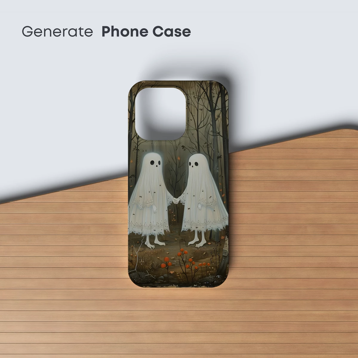 Ethereal Forest Spirits: Lace Ghosts in Moonlight - Image 3