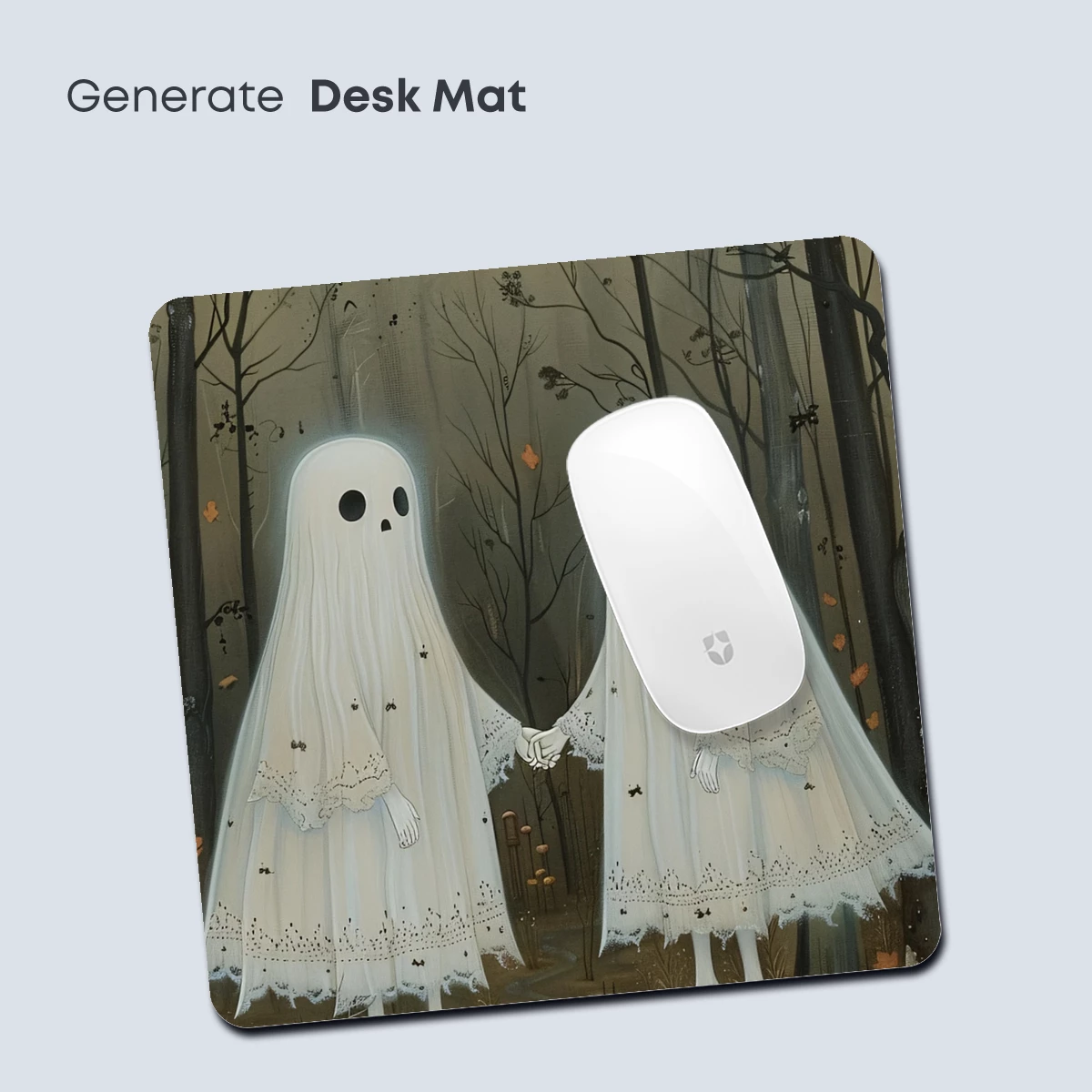 Ethereal Forest Spirits: Lace Ghosts in Moonlight - Image 4