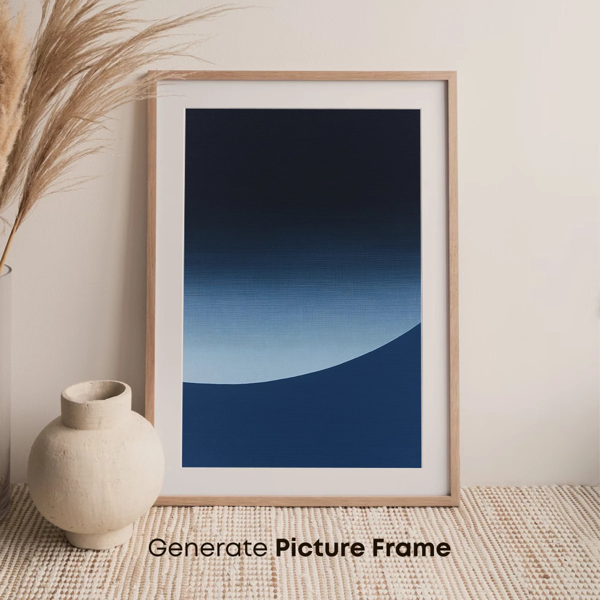 Eclipse of Serenity: Gradient Moonlit Arc - Image 7