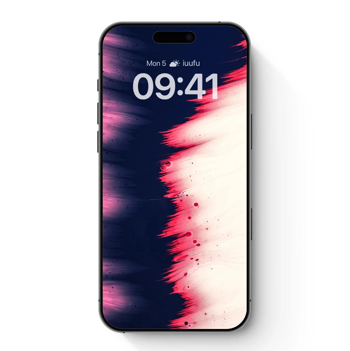 Abstract Brushstroke Symphony: Pink and Red Fusion