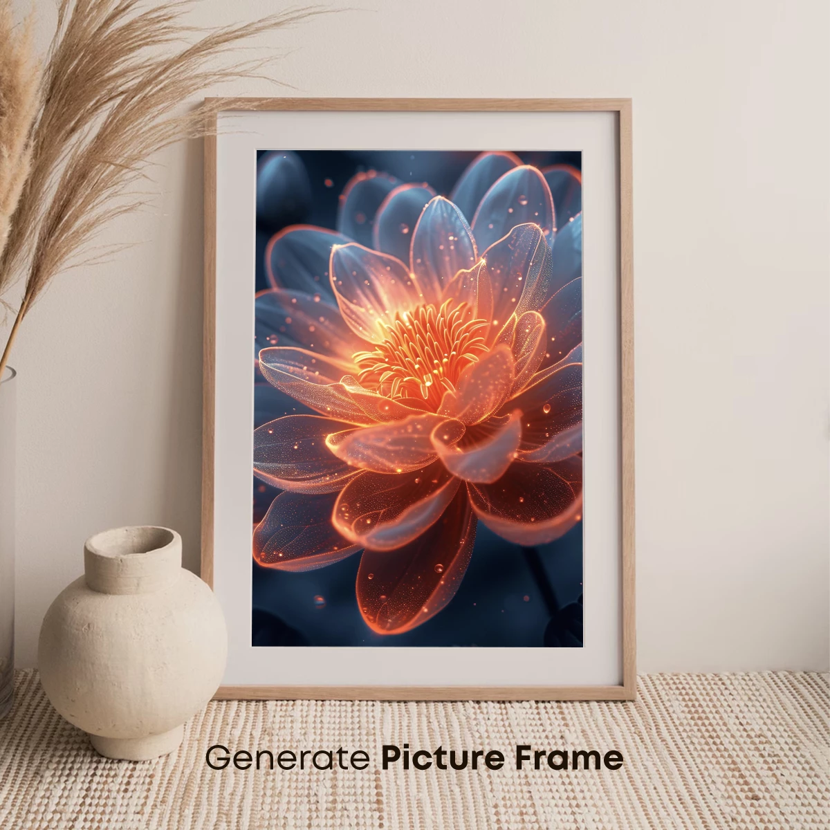 Radiant Lotus Bloom: Ethereal Light and Transparency - Image 7