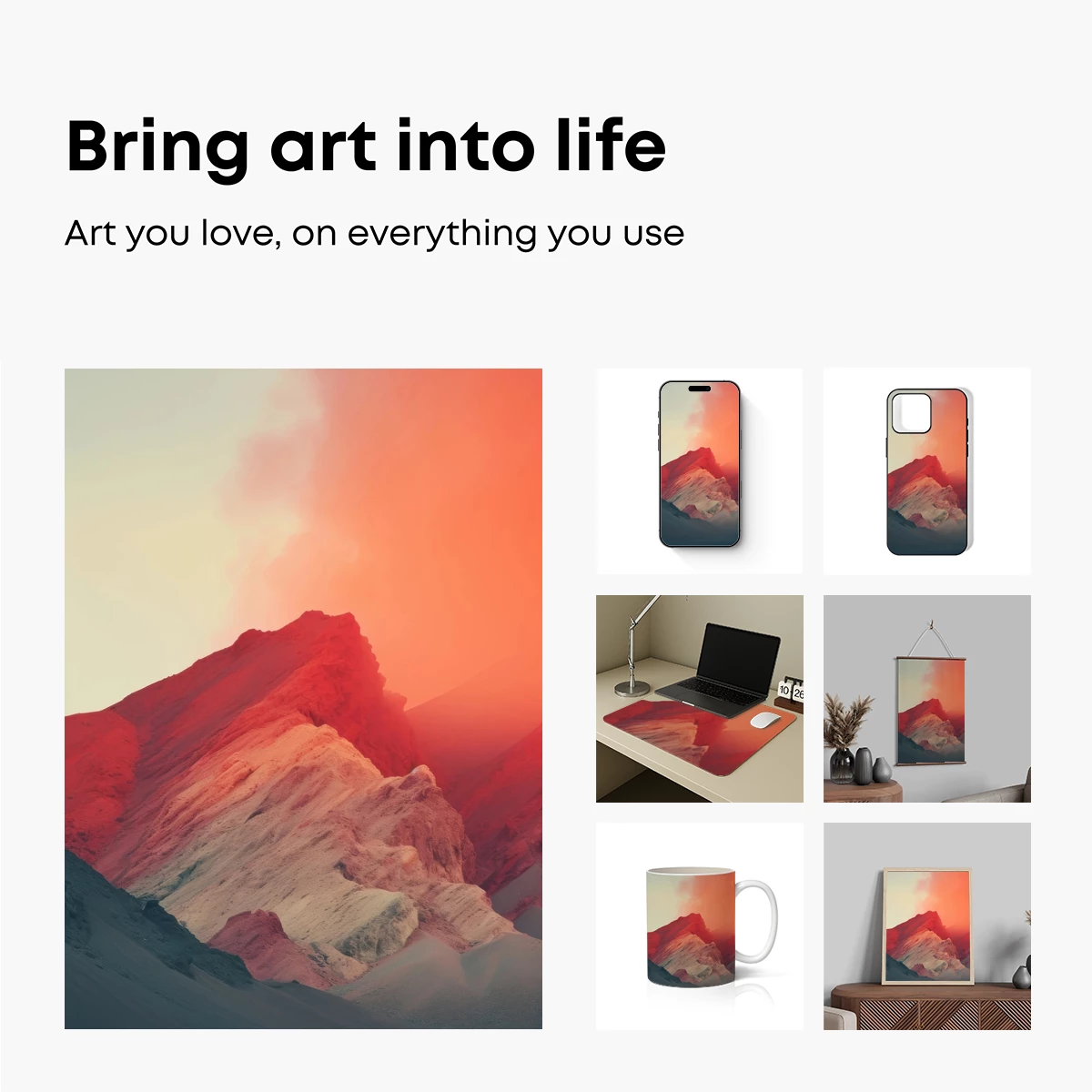 Fiery Mountain Sunset: A Volcanic Odyssey - Image 2
