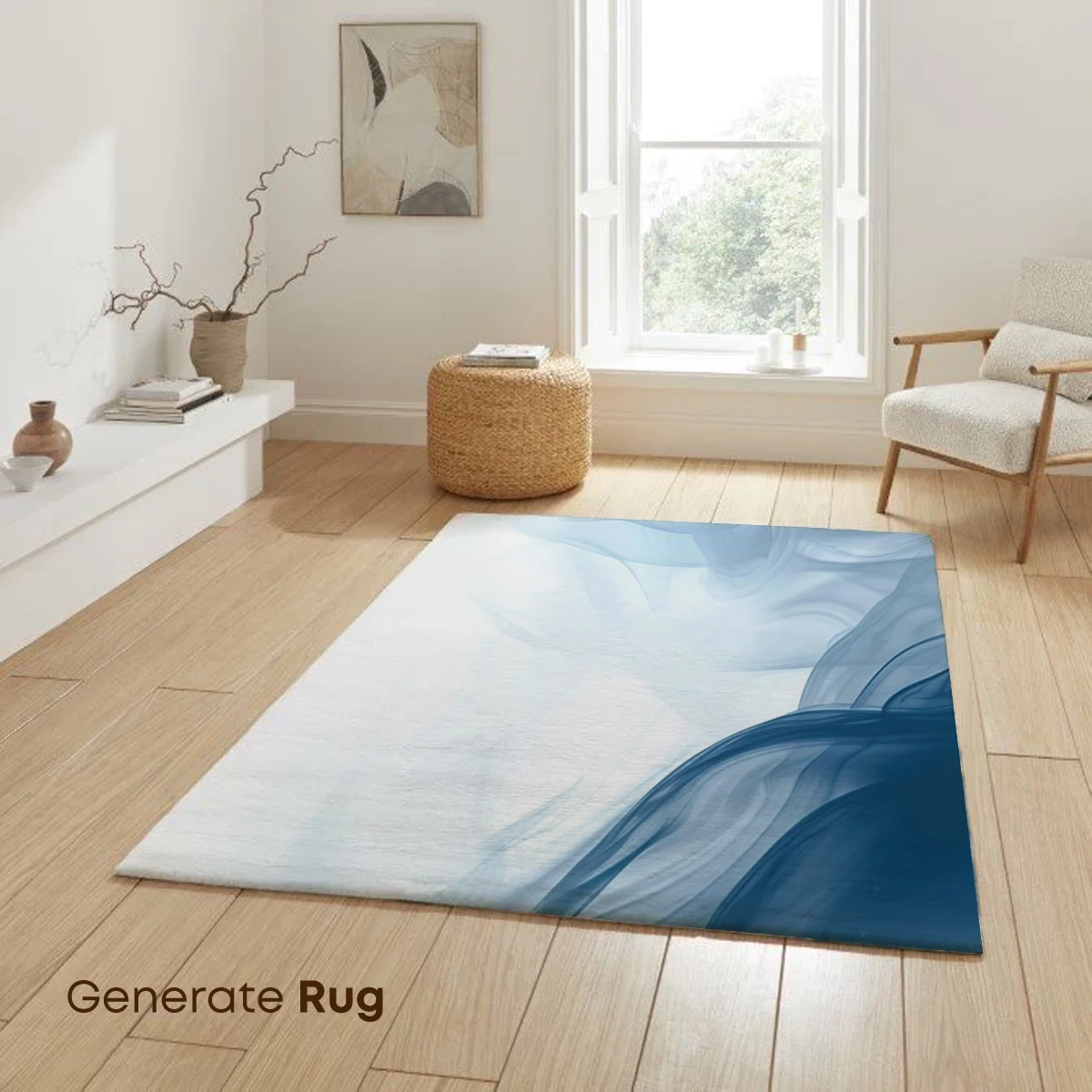 Ethereal Smoke Dance: Abstract Fluidity in Blue Hues - Image 6