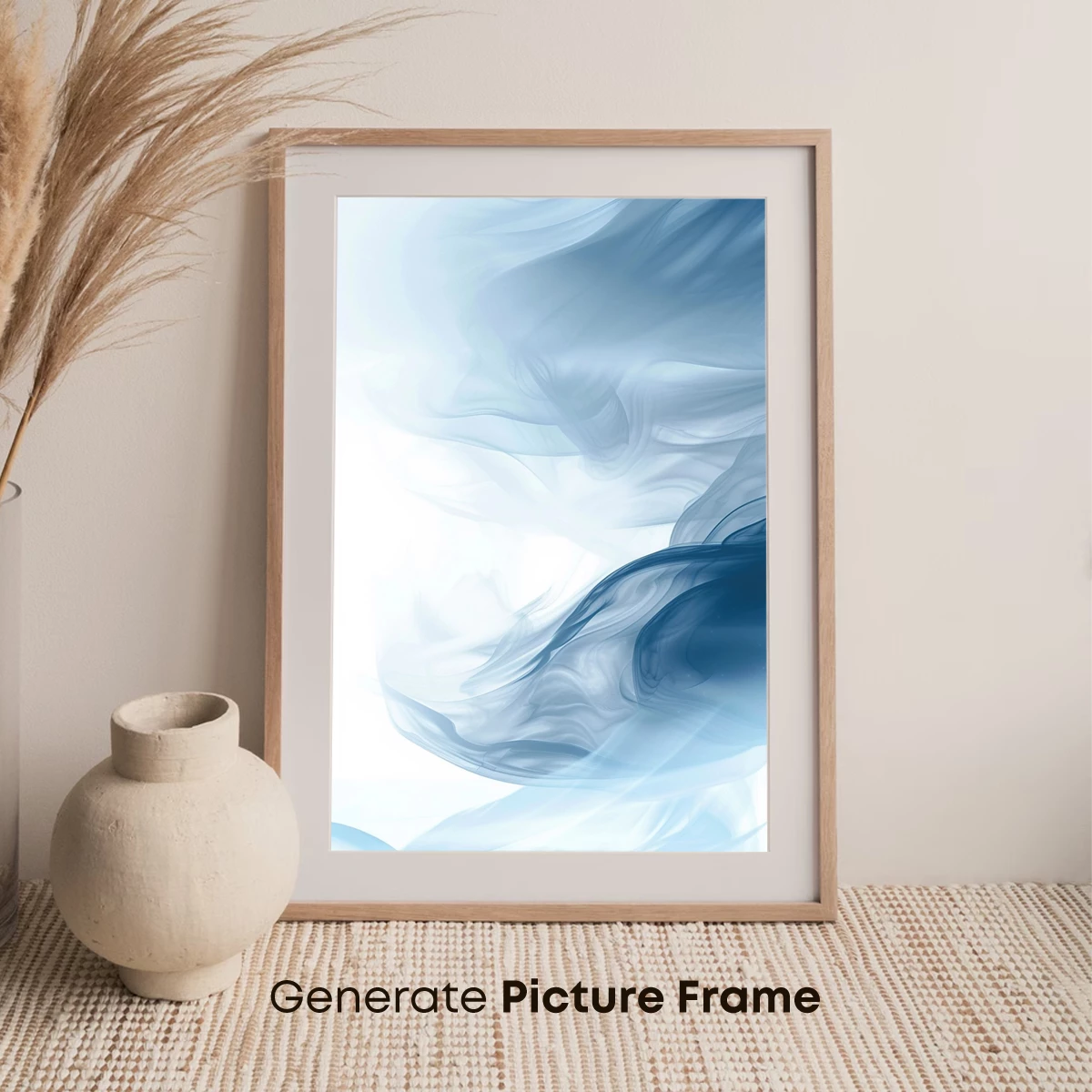 Ethereal Smoke Dance: Abstract Fluidity in Blue Hues - Image 7