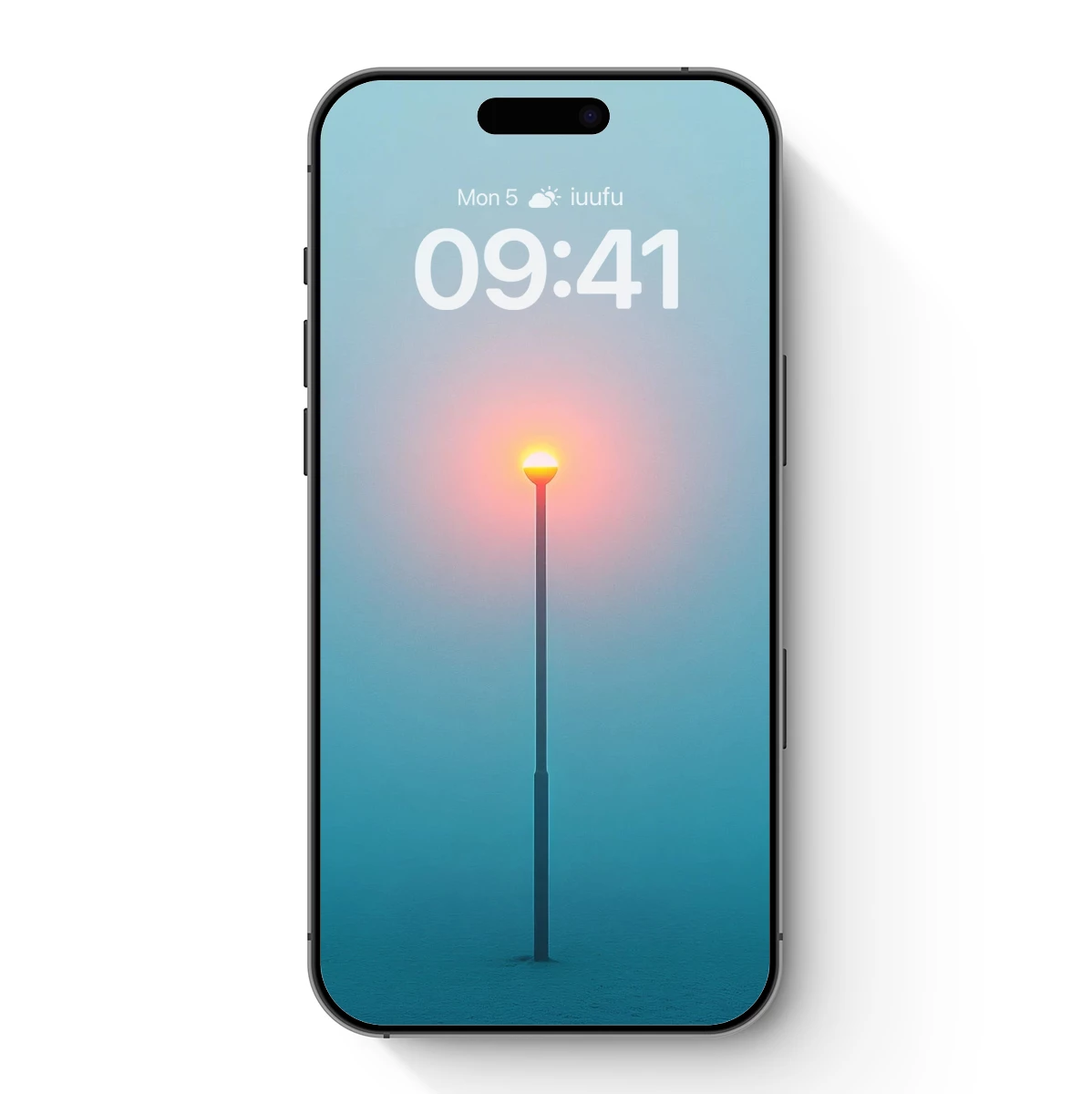 Foggy Solitude: Lone Lamp Glows