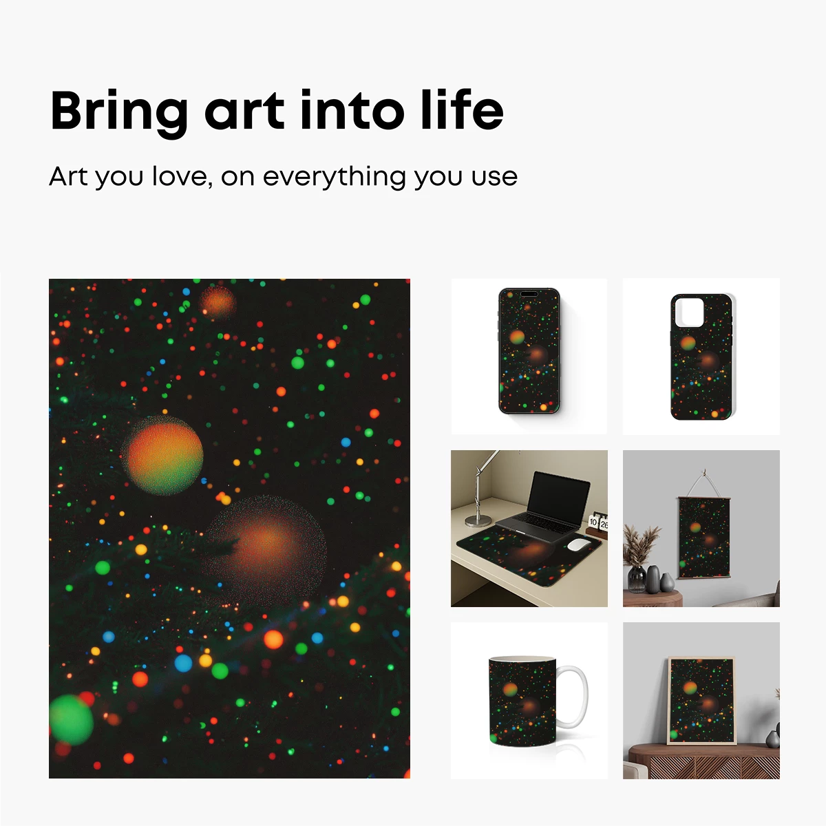 Festive Bokeh Glow: Enchanted Ornaments in Nightlight - Image 2