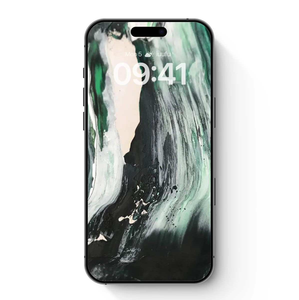 Ethereal Emerald Flow: Abstract Fusion Art